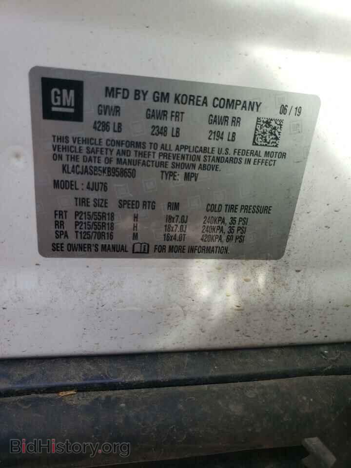 2019 BUICK ENCORE - VIN: KL4CJASB5KB958650 - Photo 14