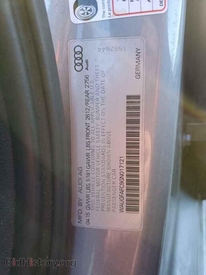 2016 AUDI A6 - VIN: WAUGFAFC9GN017121 - Фото 12