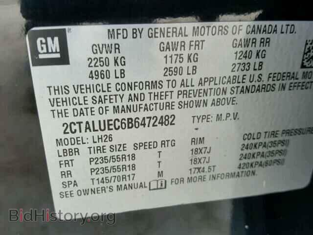 2011 GMC TERRAIN - VIN: 2CTALUEC6B6472482 - Photo 10