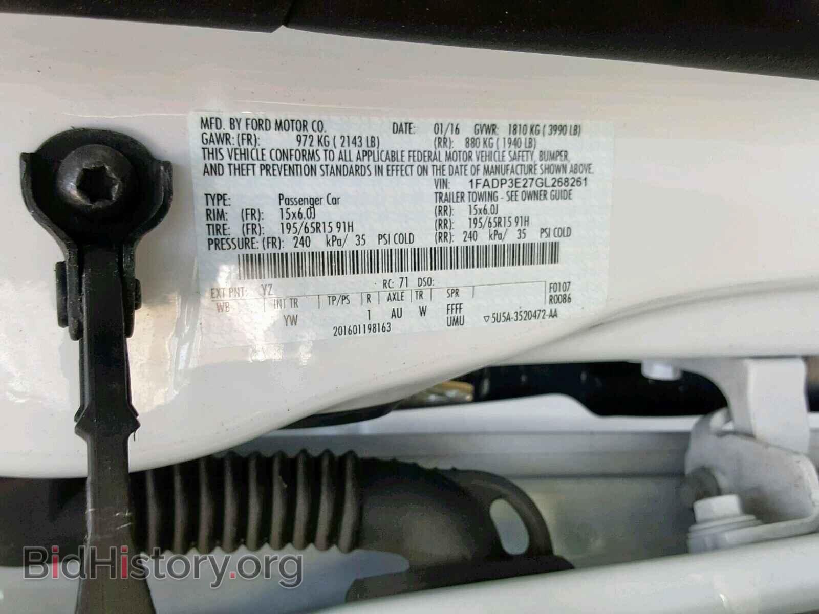 2016 FORD FOCUS - VIN: 1FADP3E27GL268261 - Photo 10