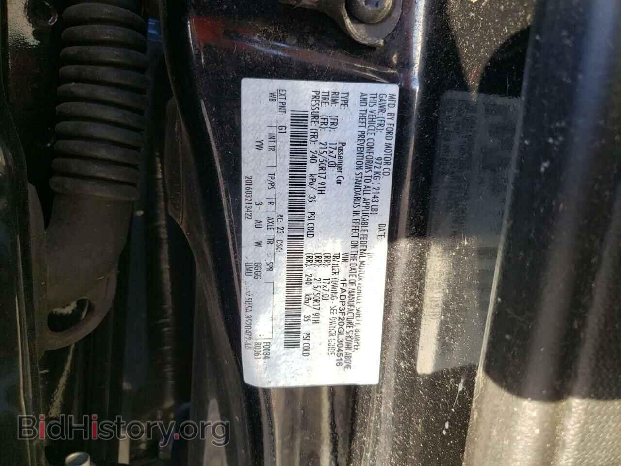 2016 FORD FOCUS - VIN: 1FADP3F20GL304516 - Фото 12