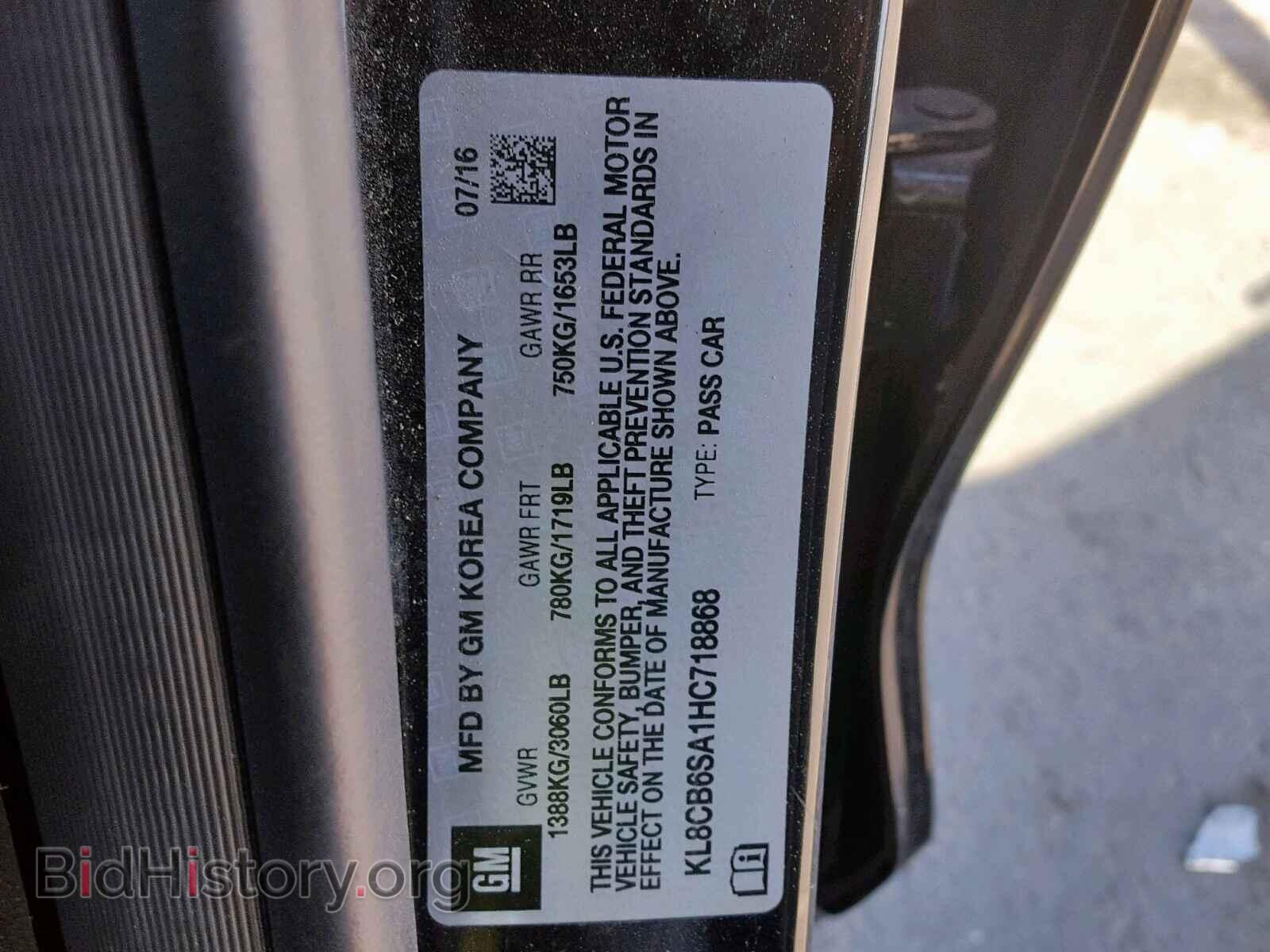 2017 CHEVROLET SPARK - VIN: KL8CB6SA1HC718868 - Photo 10