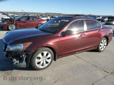 2010 Honda ACCORD EXL, бордовый — VIN 1HGCP2F81AA036164, Copart