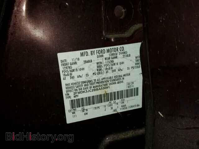 2011 FORD EDGE - VIN: 2FMDK3JC2BBA53091 - Photo 10