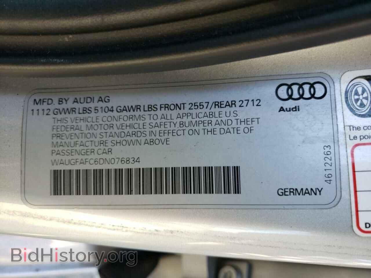 2013 AUDI A6 - VIN: WAUGFAFC6DN076834 - Photo 10