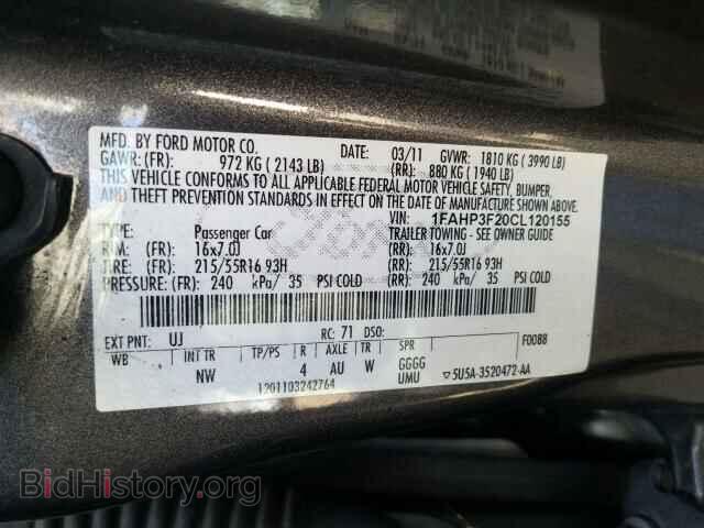 2012 FORD FOCUS - VIN: 1FAHP3F20CL120155 - Photo 10