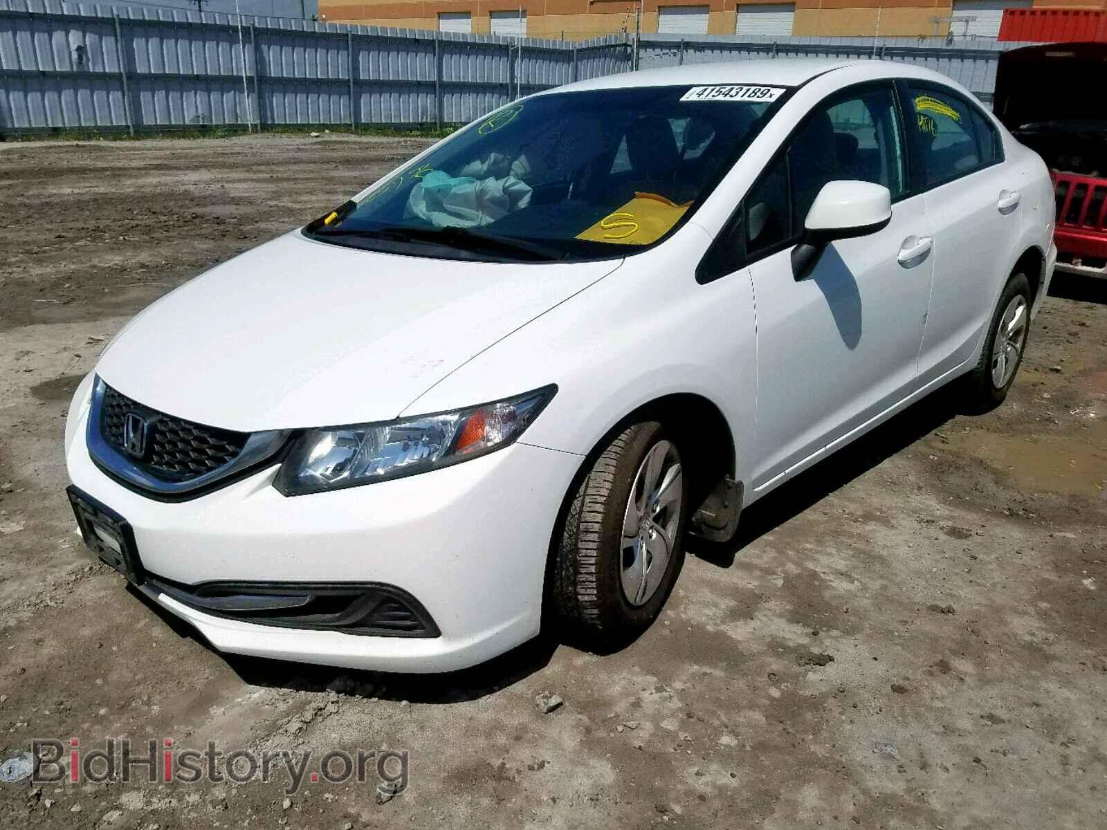 2013 HONDA CIVIC LX - VIN: 2HGFB2F47DH106961 - Фото 2