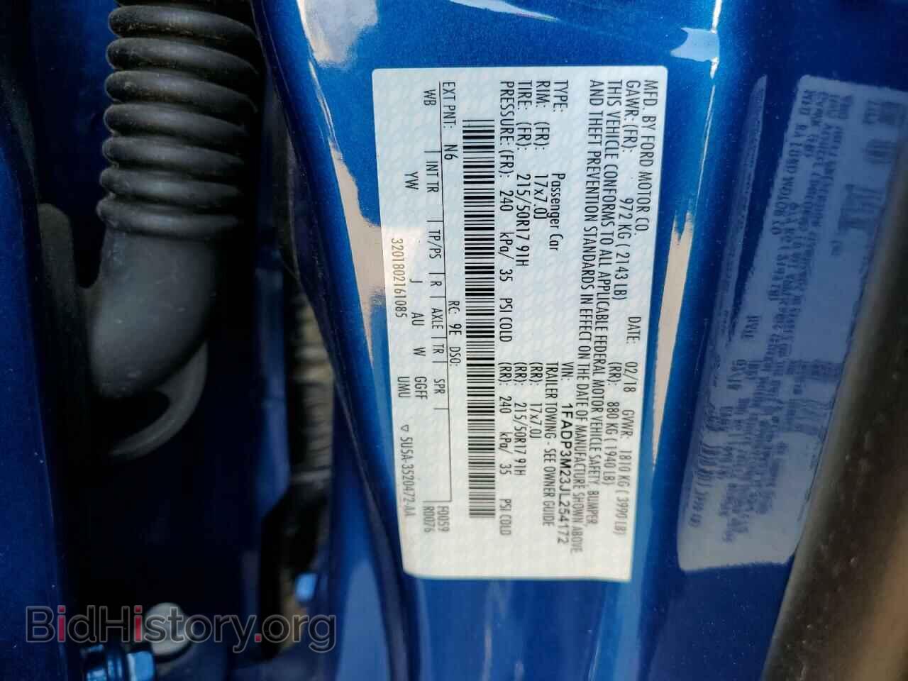 2018 FORD FOCUS - VIN: 1FADP3M23JL254172 - Фото 13