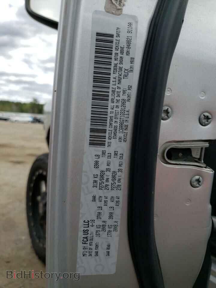 2016 RAM 1500 - VIN: 1C6RR6GT1GS312060 - Фото 10