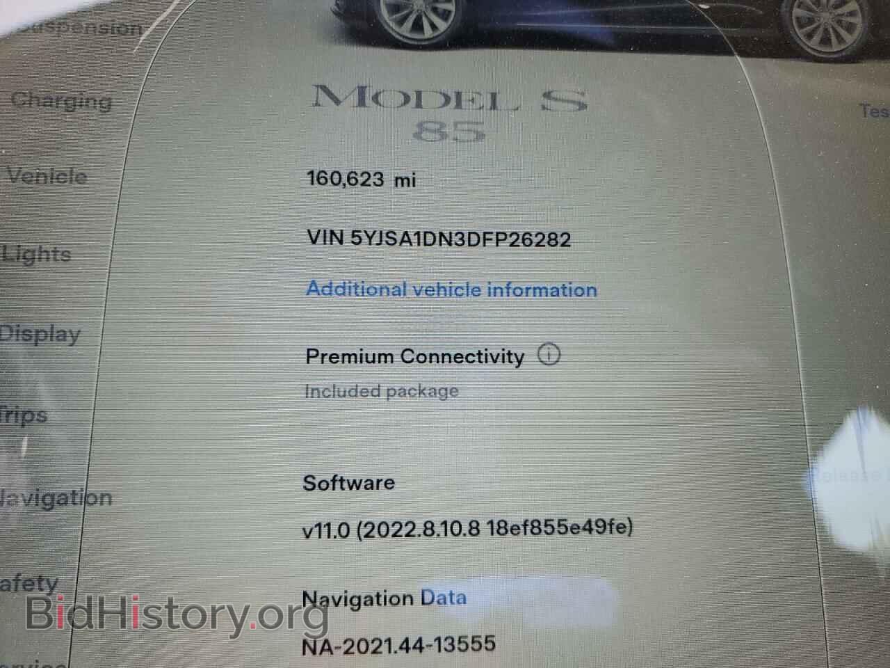 2013 TESLA MODEL S - VIN: 5YJSA1DN3DFP26282 - Photo 9