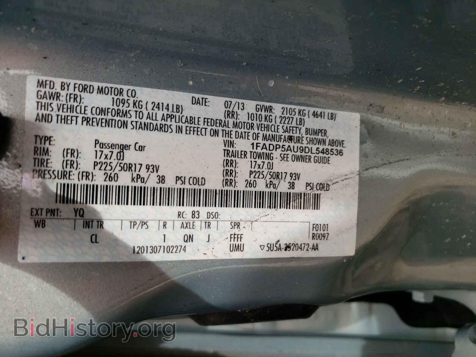 2013 FORD CMAX - VIN: 1FADP5AU9DL548536 - Photo 10