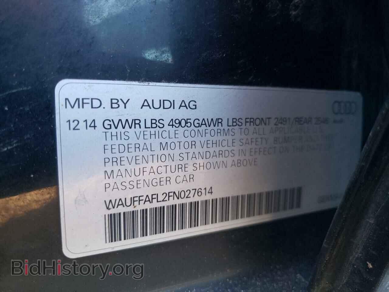 2015 AUDI A4 - VIN: WAUFFAFL2FN027614 - Фото 13