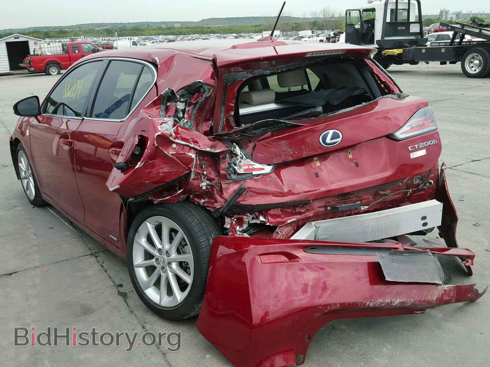 2011 LEXUS CT 200 - VIN: JTHKD5BH9B2046820 - Фото 3