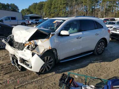 2014 Acura MDX Technology, белый — VIN 5FRYD4H46EB017432, Copart