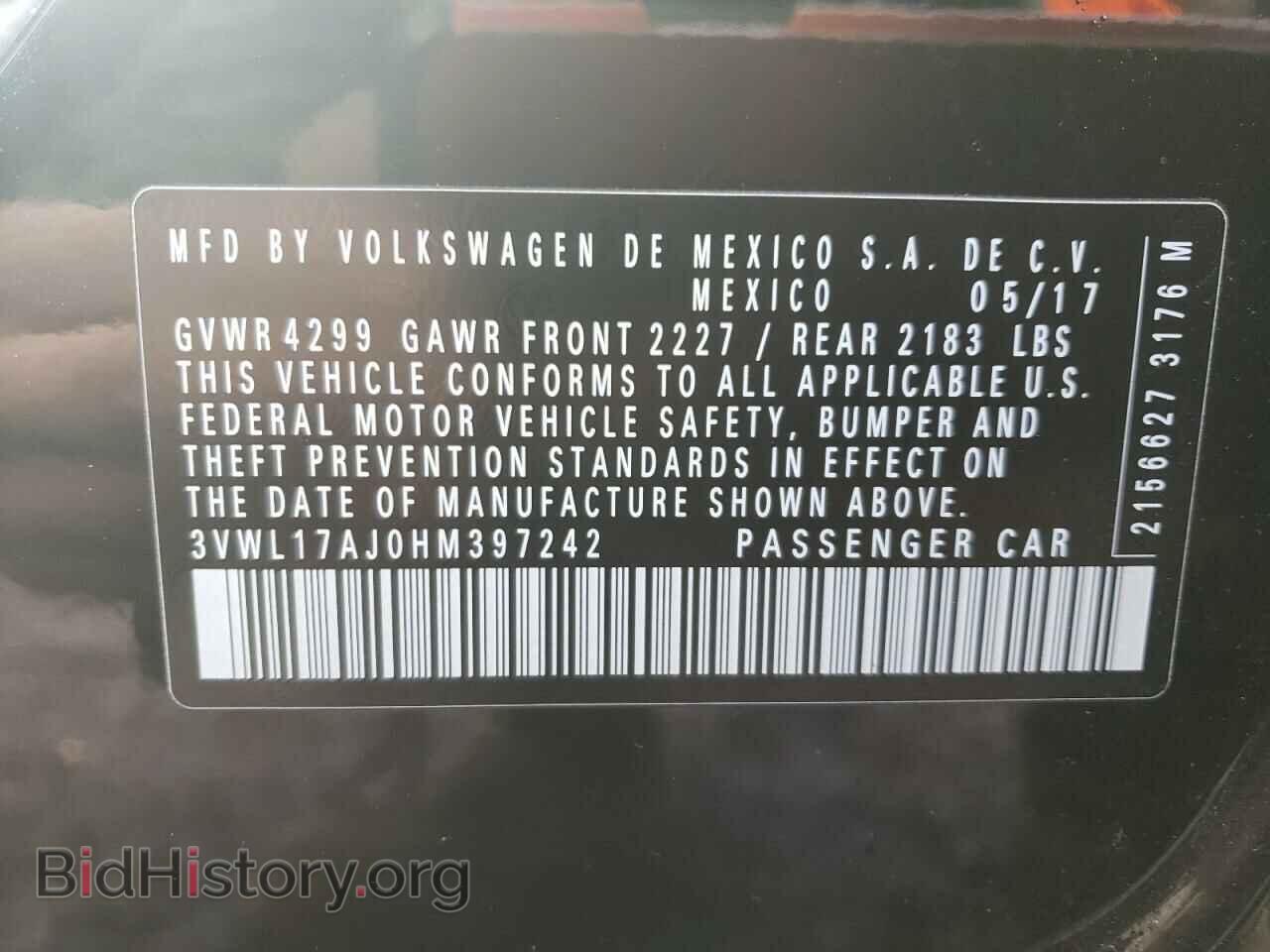 2017 VOLKSWAGEN JETTA - VIN: 3VWL17AJ0HM397242 - Фото 12