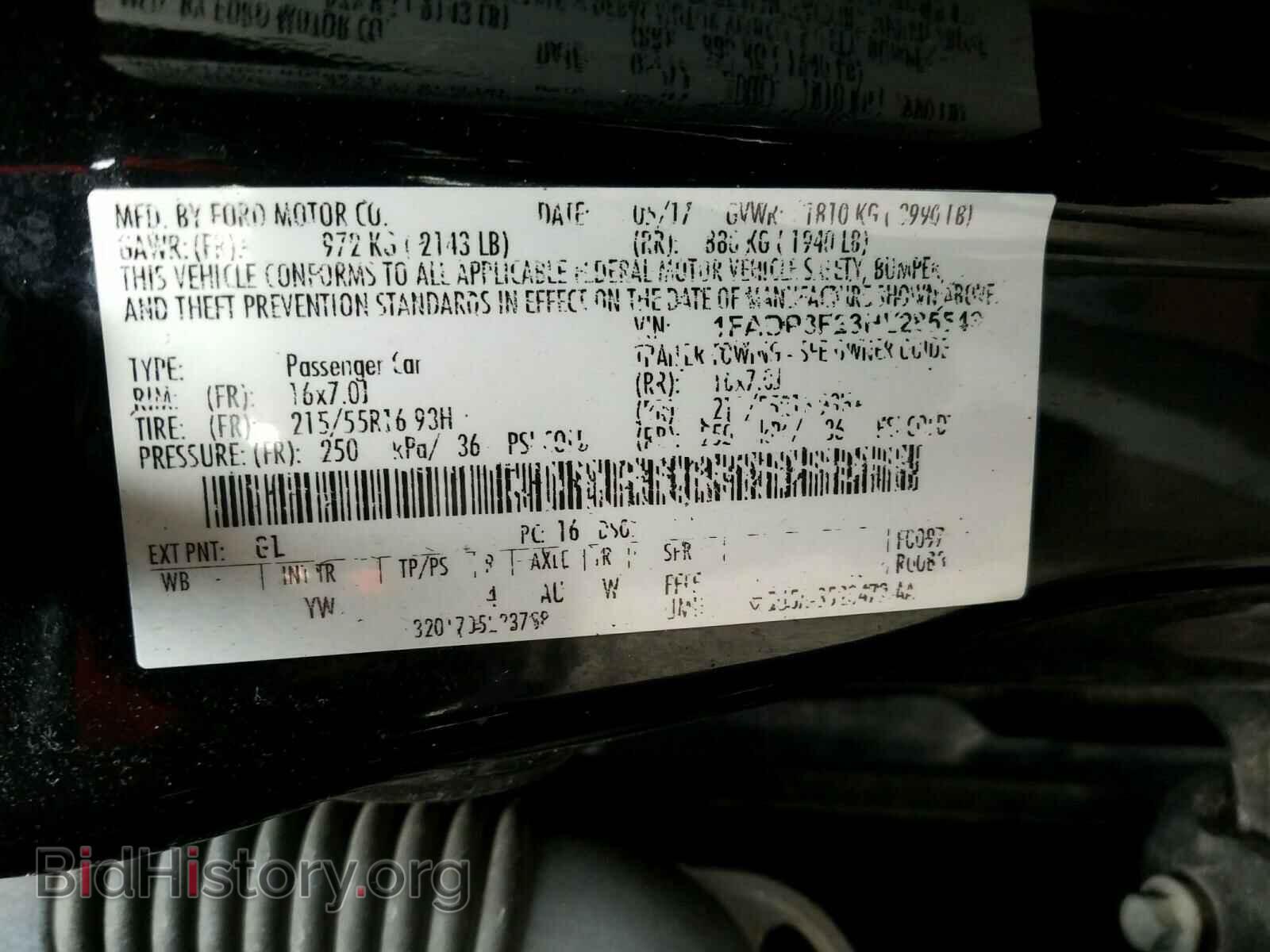 2017 FORD FOCUS - VIN: 1FADP3F23HL285543 - Фото 10