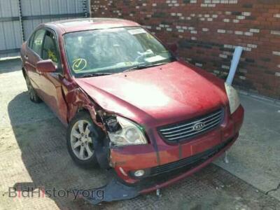 2007 Kia OPTIMA Optima LX, red — VIN KNAGE123575154422, Copart