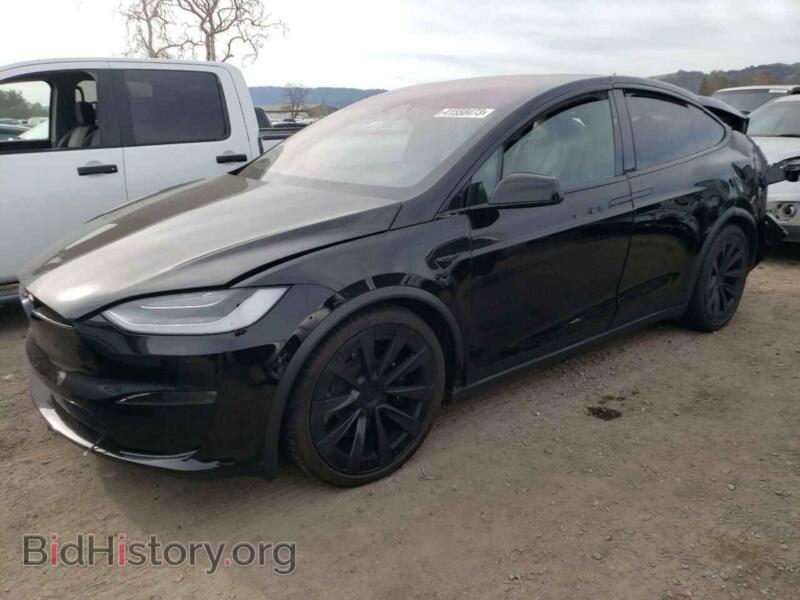 2022 Tesla MODEL X (VIN 7SAXCBE58NF361736) — photo 1 of 13, Copart, damage: all over