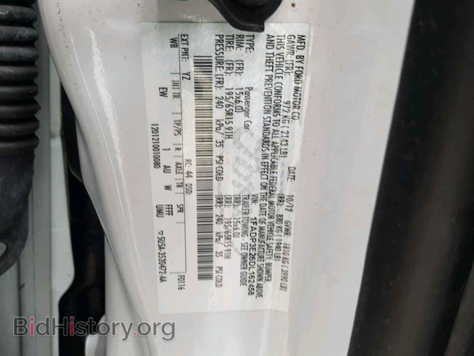 2013 FORD FOCUS - VIN: 1FADP3E26DL162458 - Фото 10