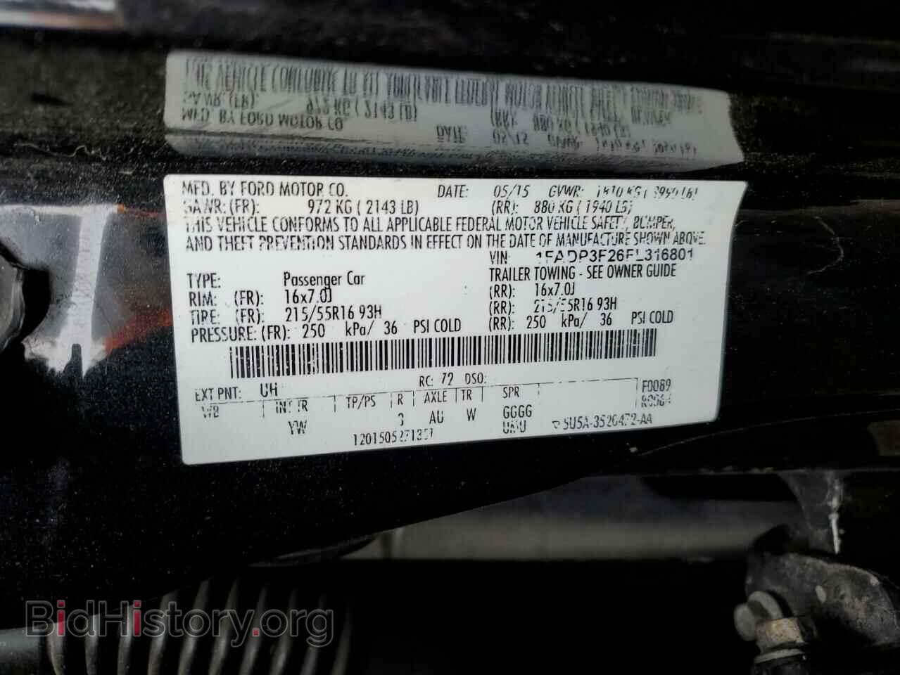 2015 FORD FOCUS - VIN: 1FADP3F26FL316801 - Photo 12