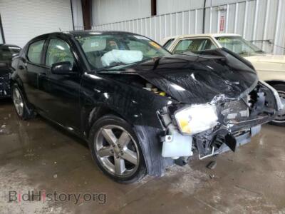 2012 Dodge AVENGER, черный — VIN 1C3CDZCB6CN290548, Copart