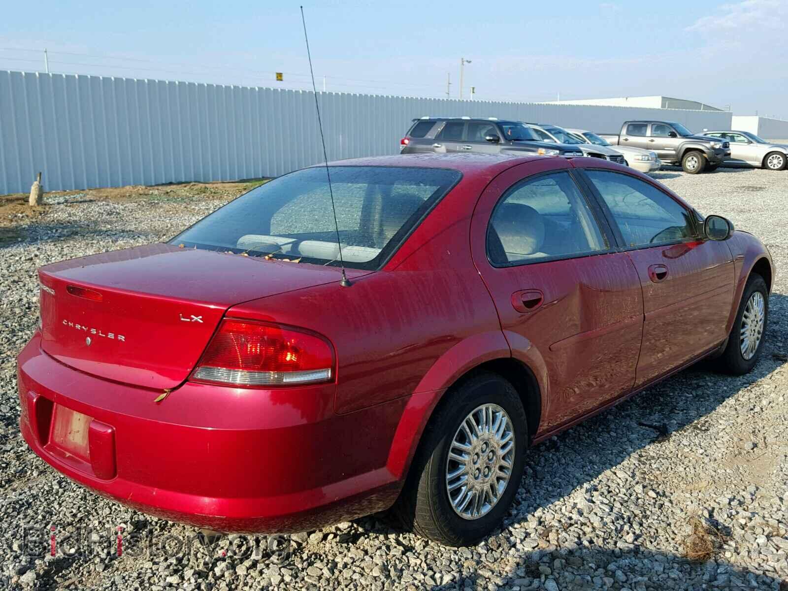 2002 CHRYSLER SEBRING - VIN: 1C3EL46X32N280659 - Фото 4