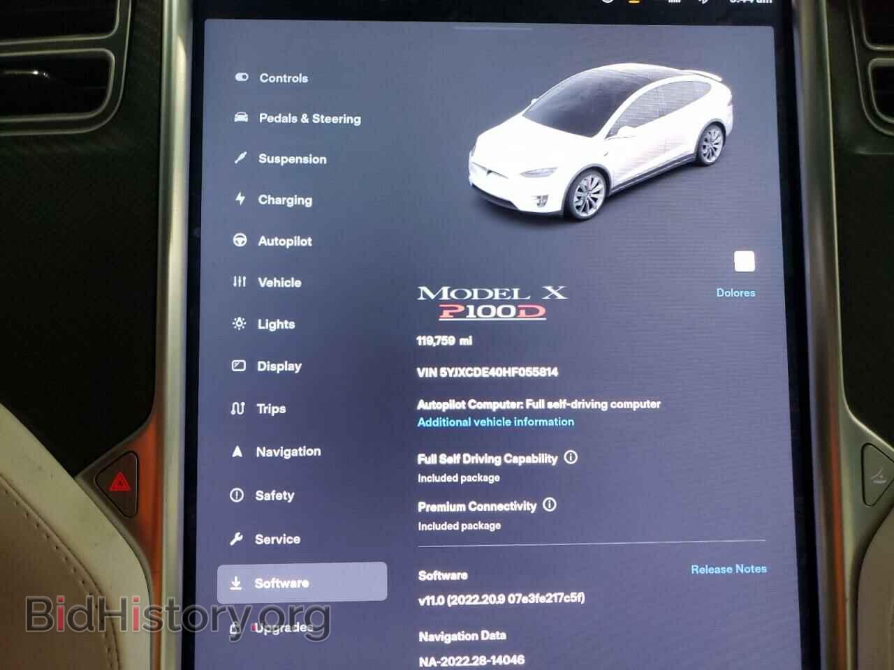 2017 TESLA MODEL X - VIN: 5YJXCDE40HF055814 - Photo 9