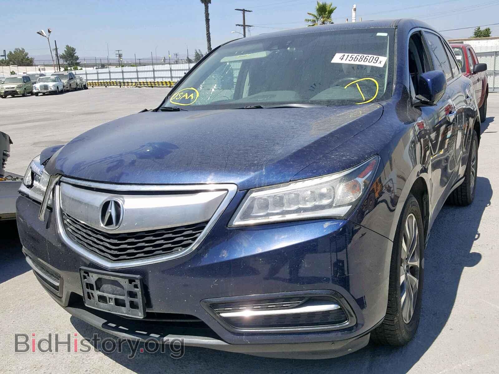 2014 ACURA MDX - VIN: 5FRYD4H68EB015697 - Фото 2