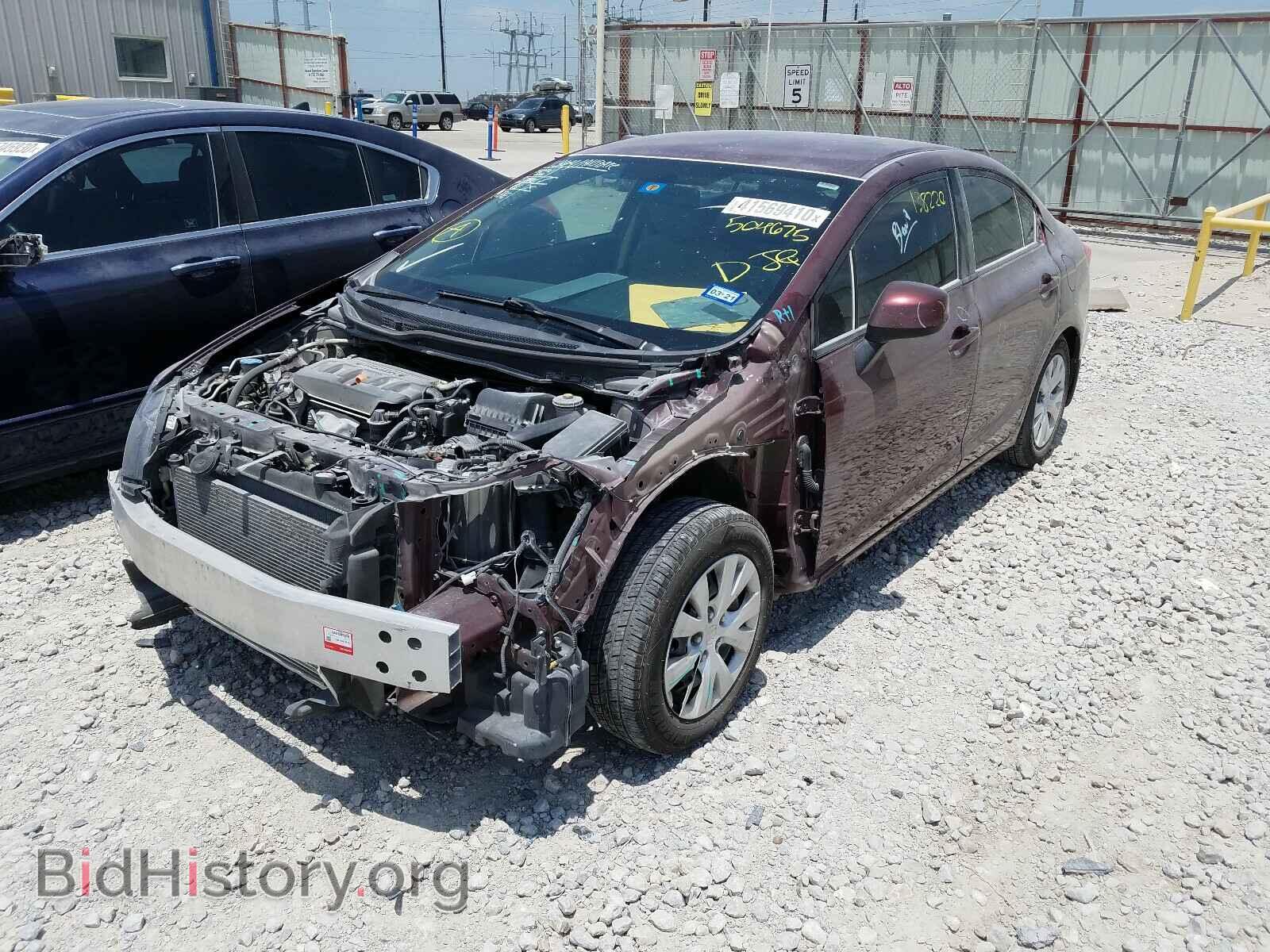 2012 HONDA CIVIC - VIN: 2HGFB2F53CH504675 - Фото 2