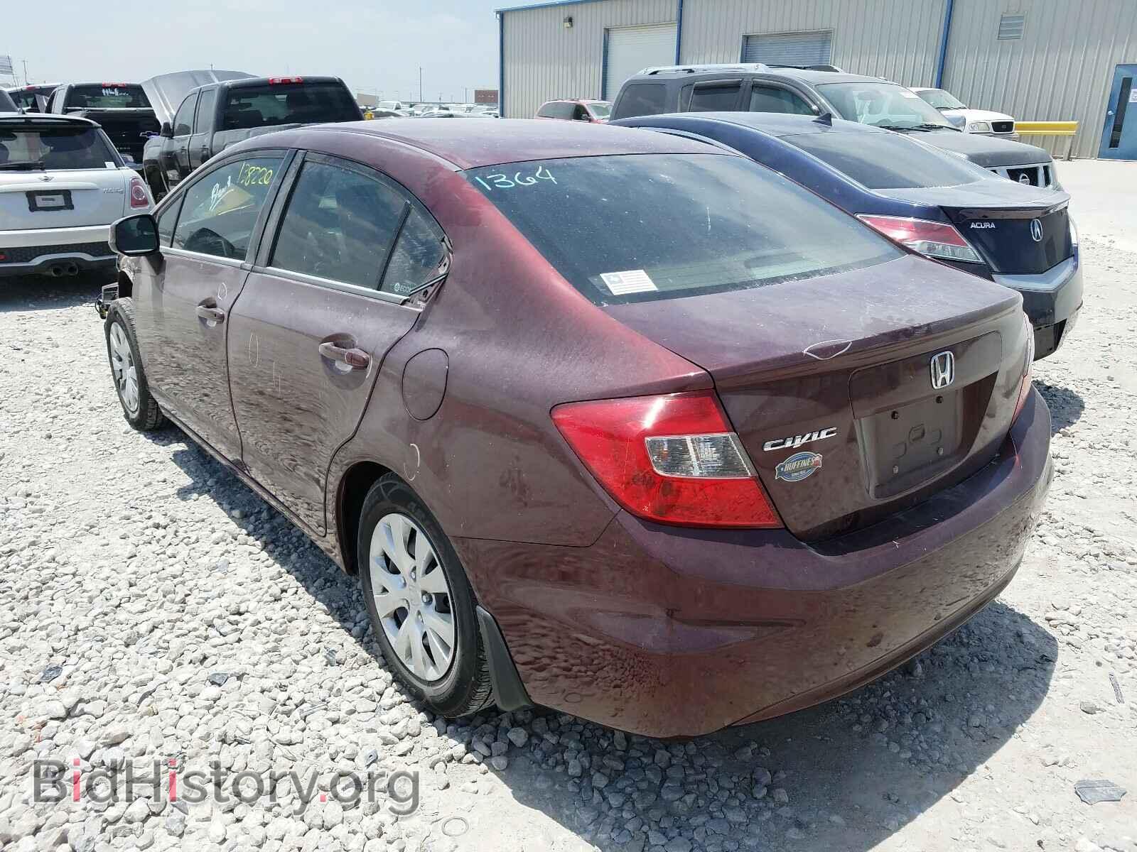 2012 HONDA CIVIC - VIN: 2HGFB2F53CH504675 - Фото 3