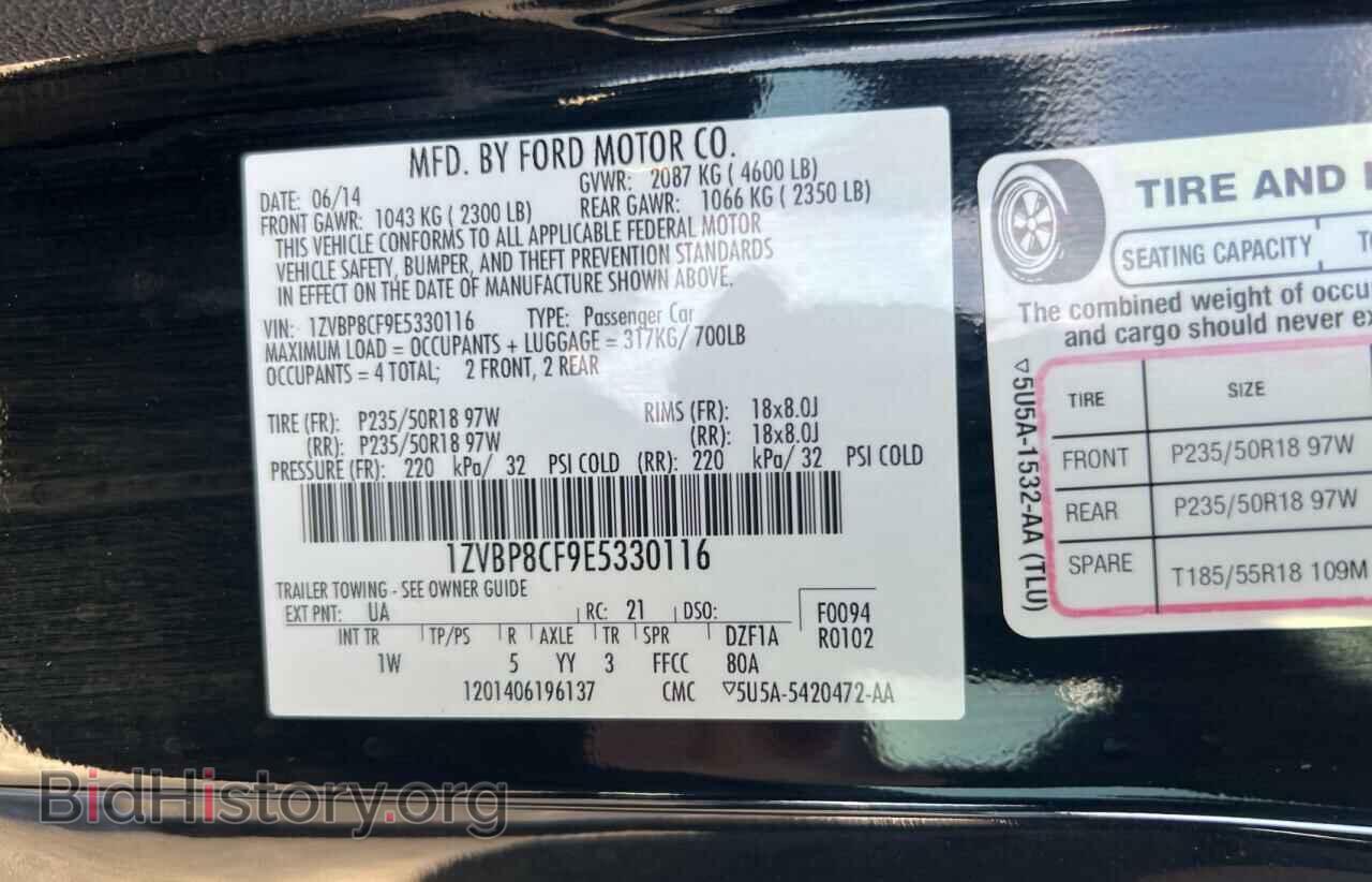 2014 FORD MUSTANG - VIN: 1ZVBP8CF9E5330116 - Фото 10