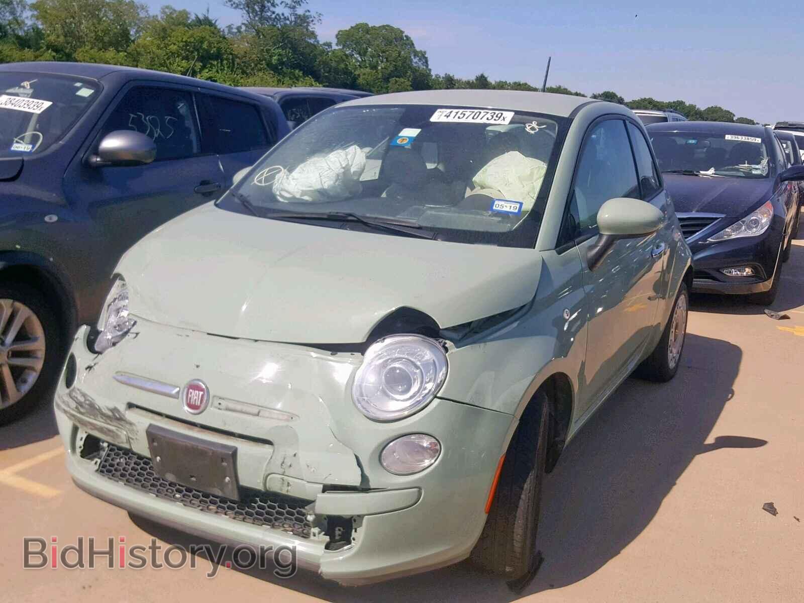 2015 FIAT 500 - VIN: 3C3CFFAR3FT757292 - Фото 2
