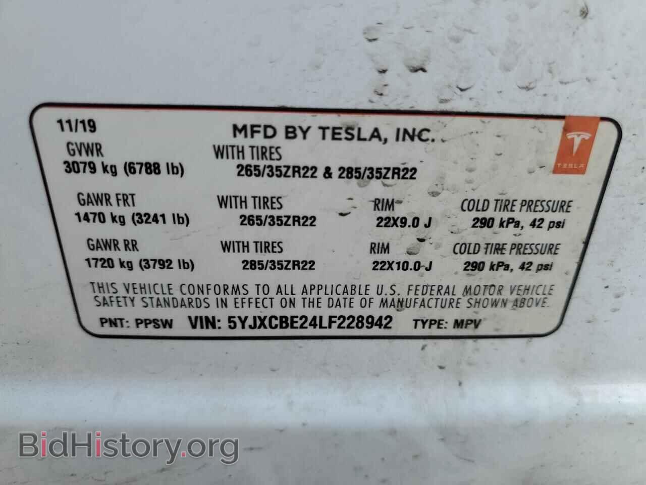 2020 TESLA MODEL X - VIN: 5YJXCBE24LF228942 - Photo 12