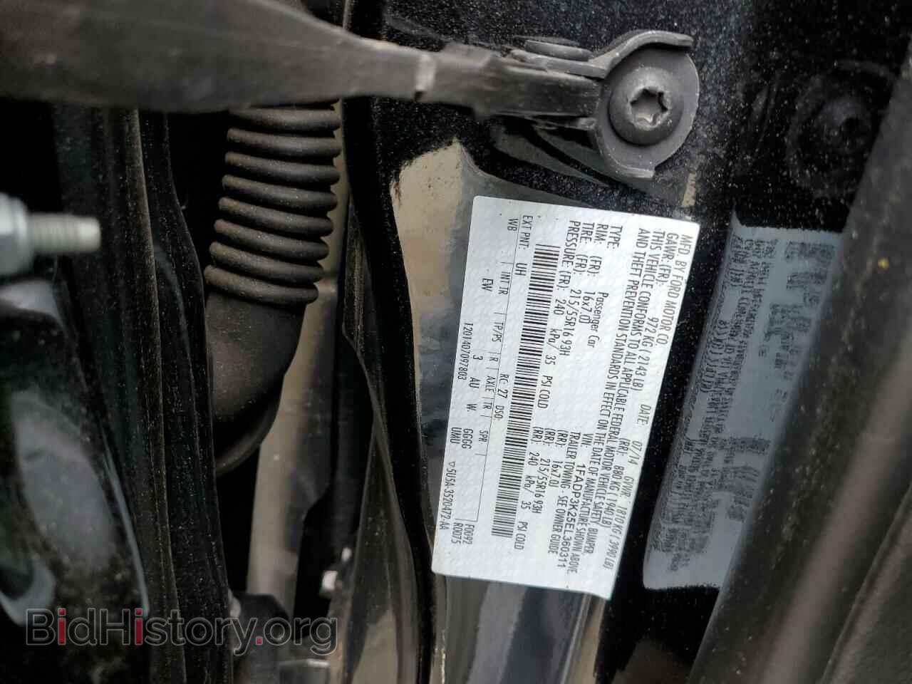 2014 FORD FOCUS - VIN: 1FADP3K25EL360311 - Фото 12