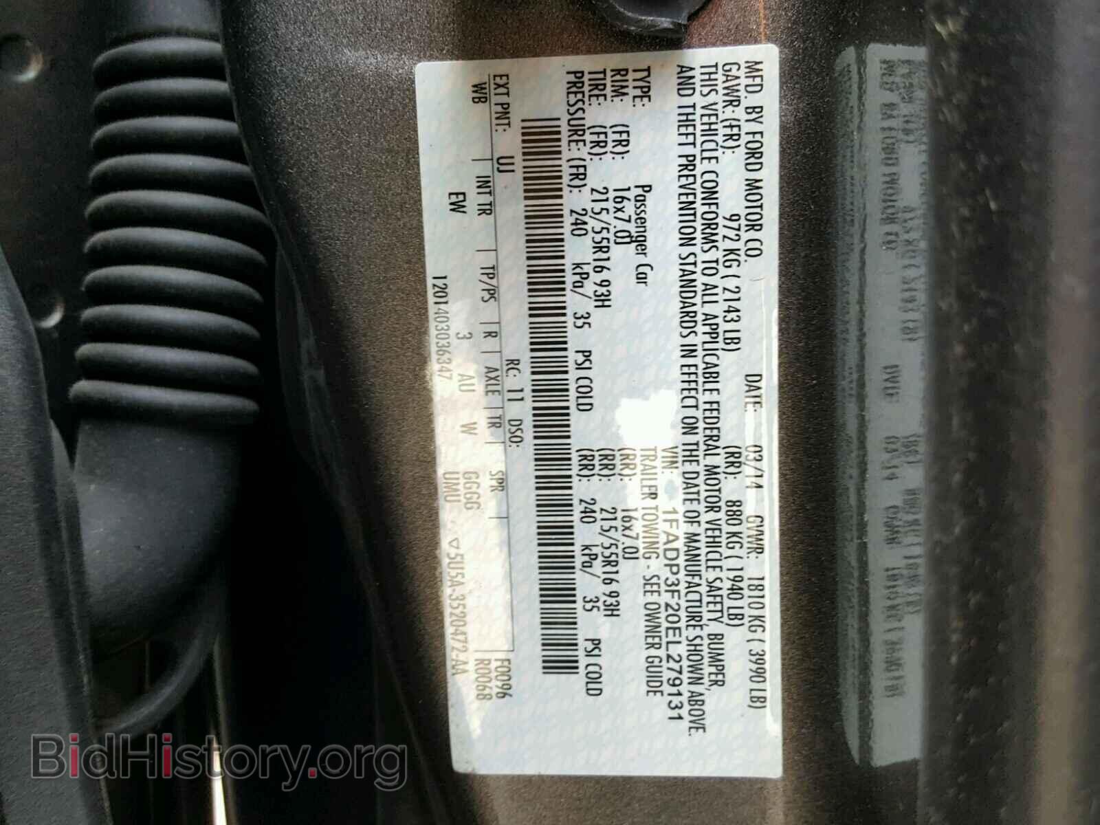 2014 FORD FOCUS - VIN: 1FADP3F20EL279131 - Photo 10