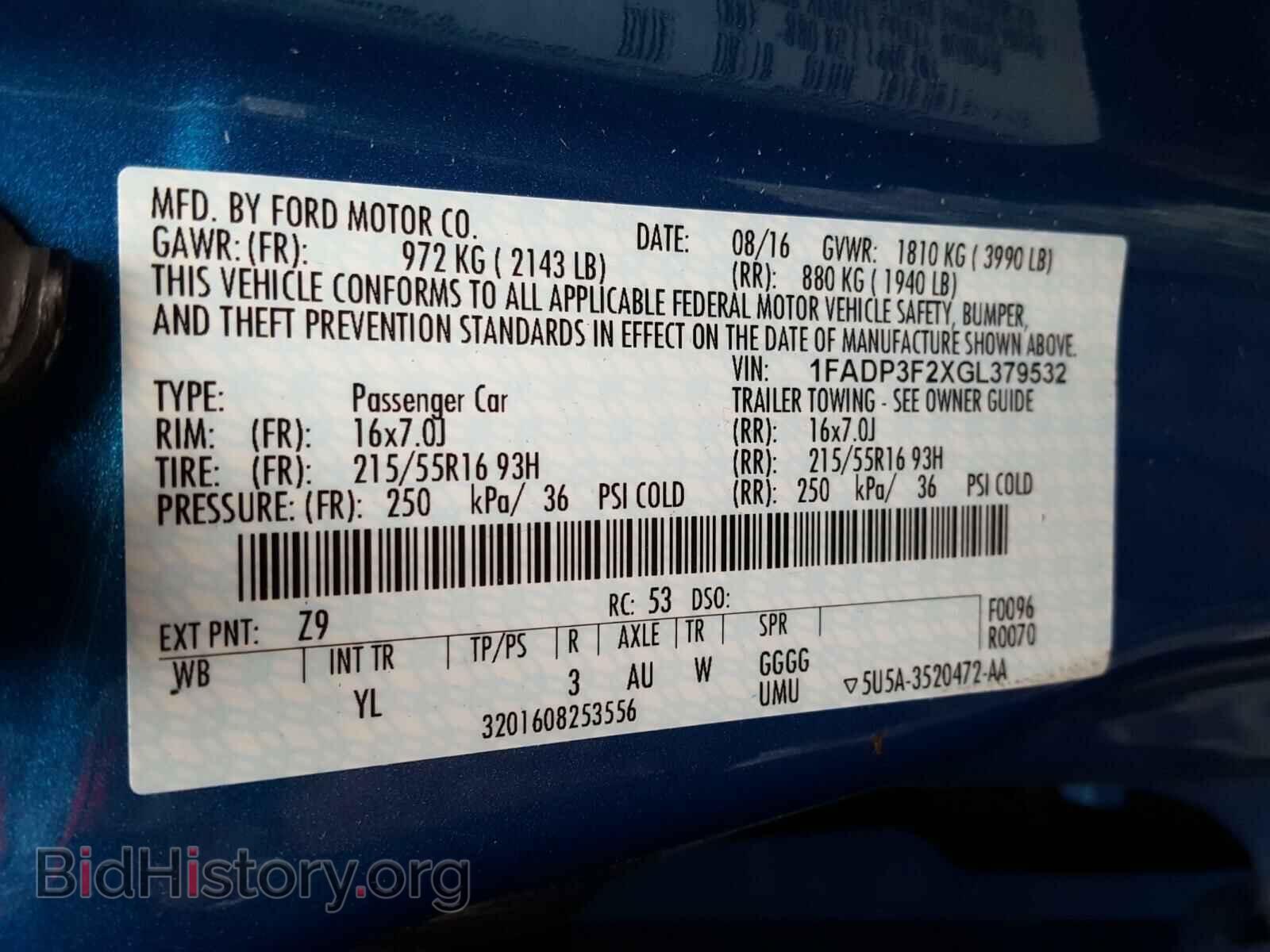 2016 FORD FOCUS - VIN: 1FADP3F2XGL379532 - Photo 10