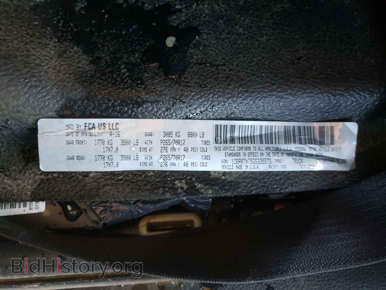 2016 RAM 1500 - VIN: 1C6RR7XT5GS335573 - Фото 10