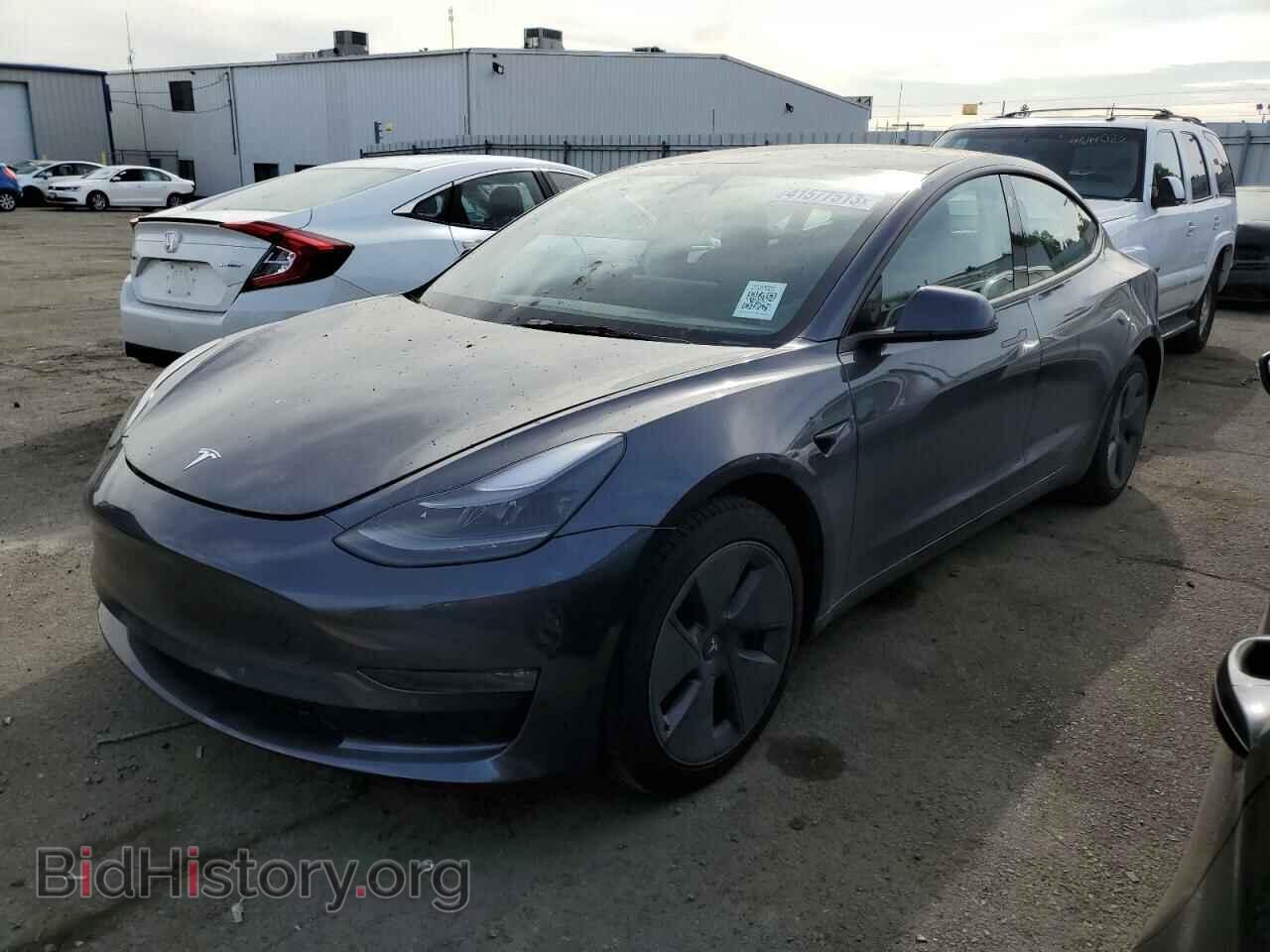 Photo 5YJ3E1EB1NF345027 - TESLA MODEL 3 2022