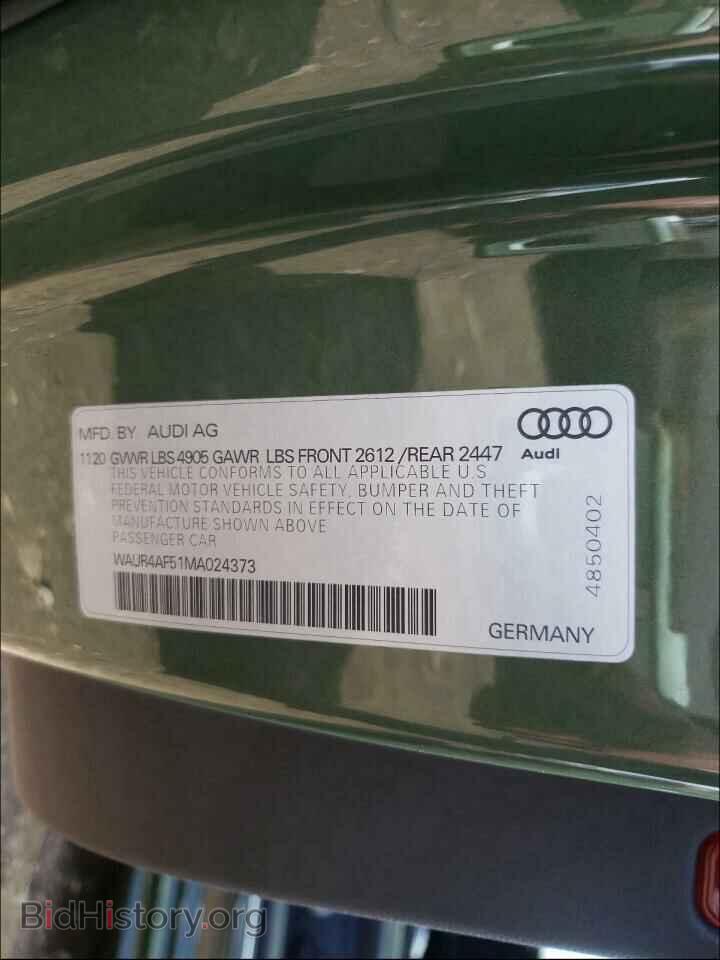 2021 AUDI S5/RS5 - VIN: WAUR4AF51MA024373 - Фото 10