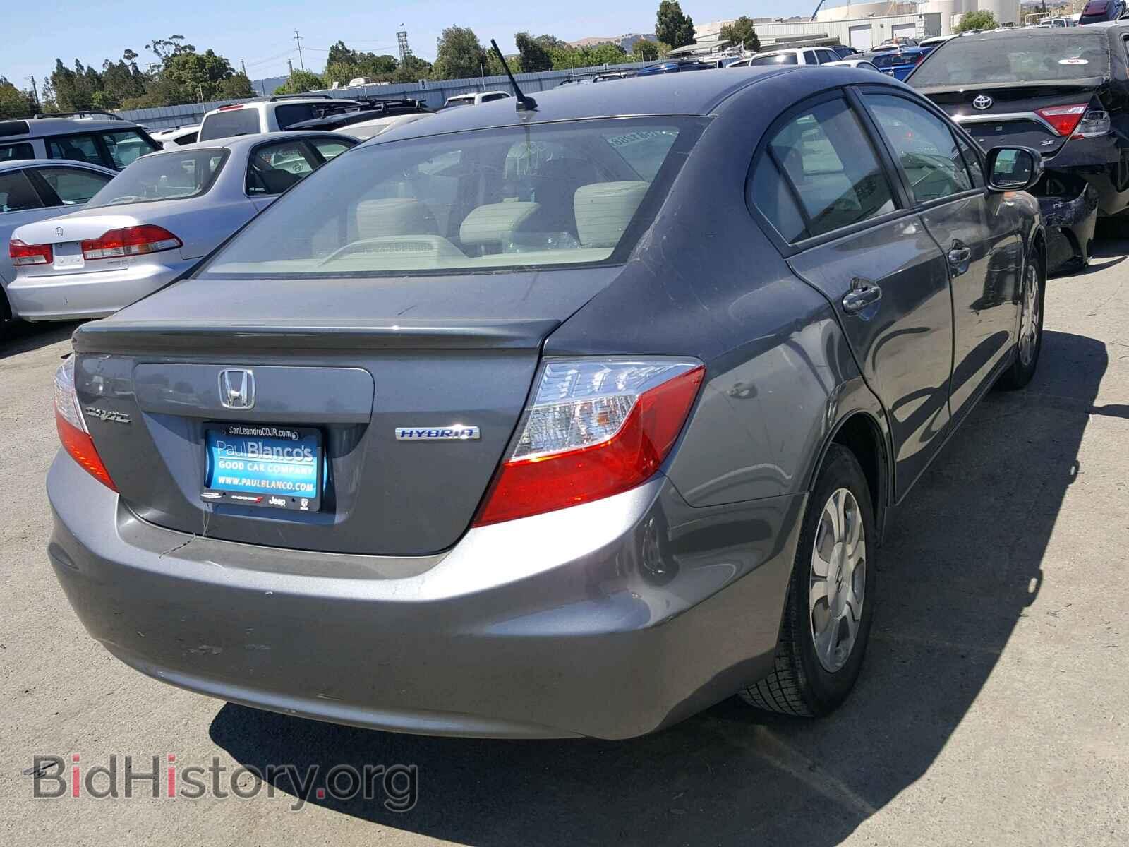 2012 HONDA CIVIC - VIN: JHMFB4F38CS001952 - Фото 4