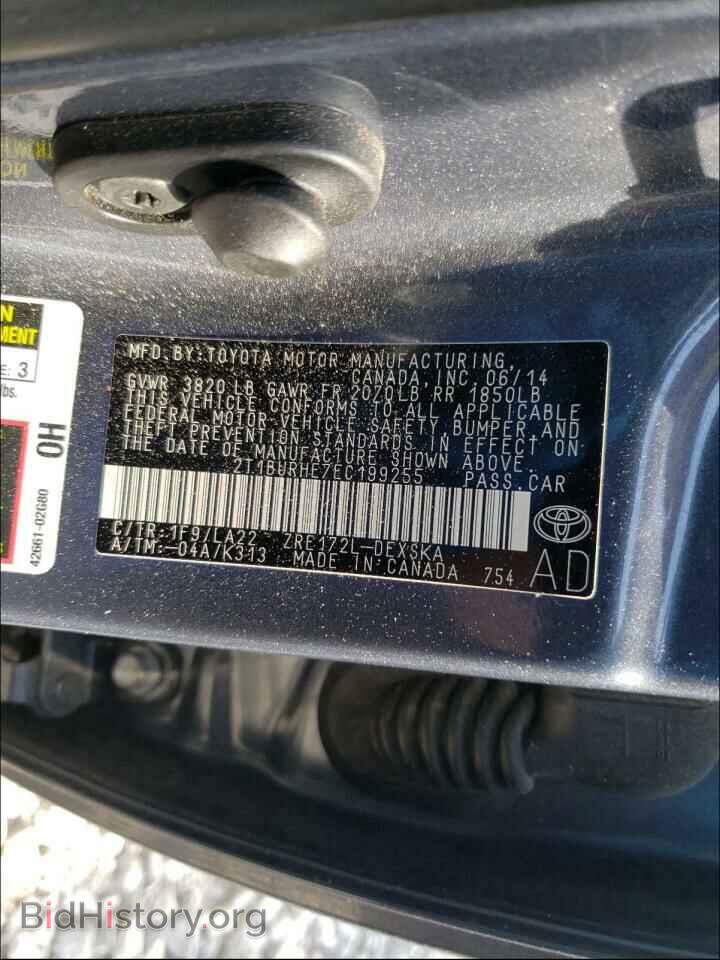 2014 TOYOTA COROLLA - VIN: 2T1BURHE7EC199255 - Photo 10