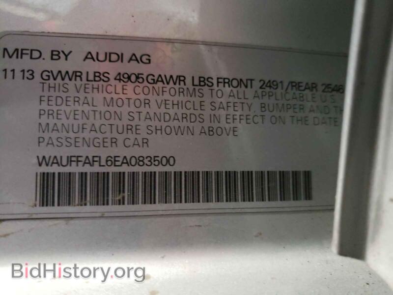 2014 Audi A4 (VIN WAUFFAFL6EA083500) — photo 10 of 10