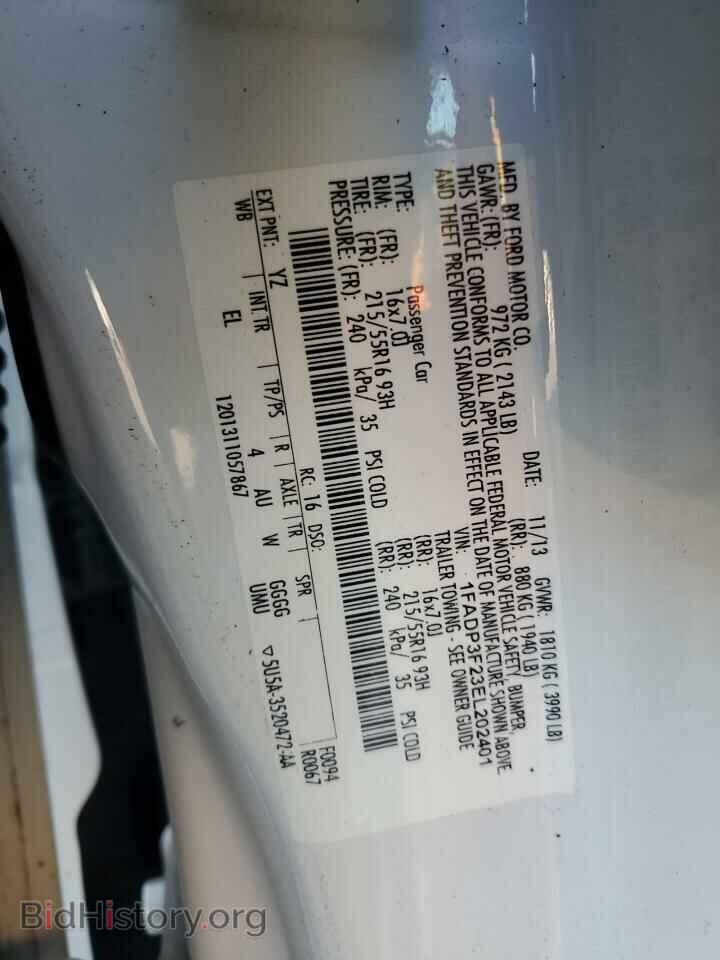 2014 FORD FOCUS - VIN: 1FADP3F23EL202401 - Photo 12