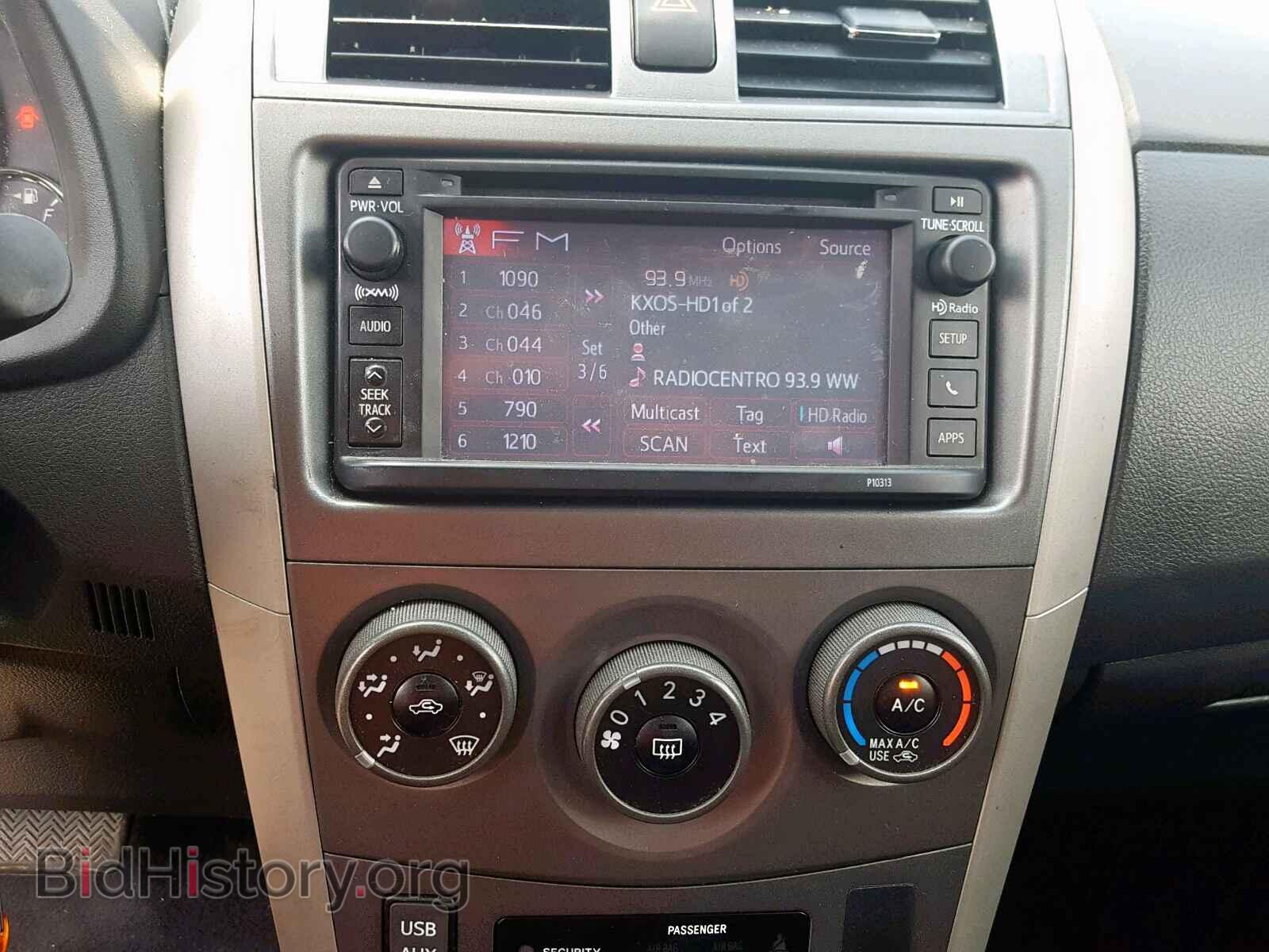 2012 TOYOTA COROLLA BA - VIN: 2T1BU4EEXCC912377 - Фото 9