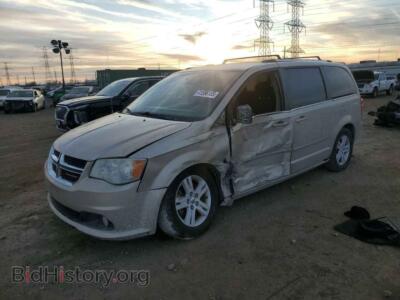 2013 Dodge CARAVAN Crew, tan — VIN 2C4RDGDG7DR514435, Copart