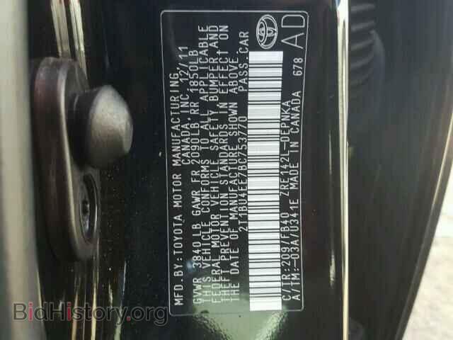 2011 TOYOTA COROLLA - VIN: 2T1BU4EE7BC753770 - Фото 10