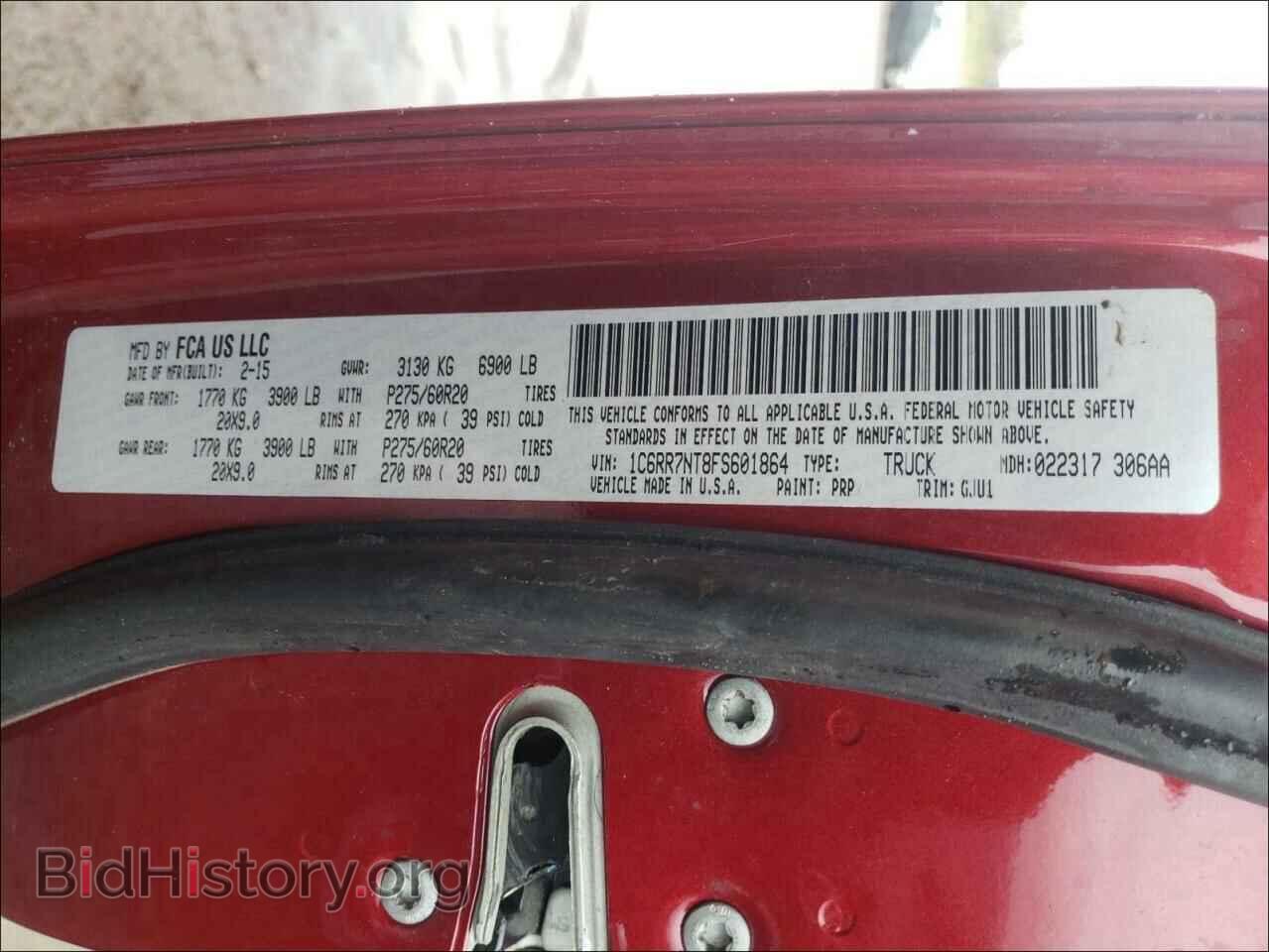 2015 RAM 1500 - VIN: 1C6RR7NT8FS601864 - Photo 10
