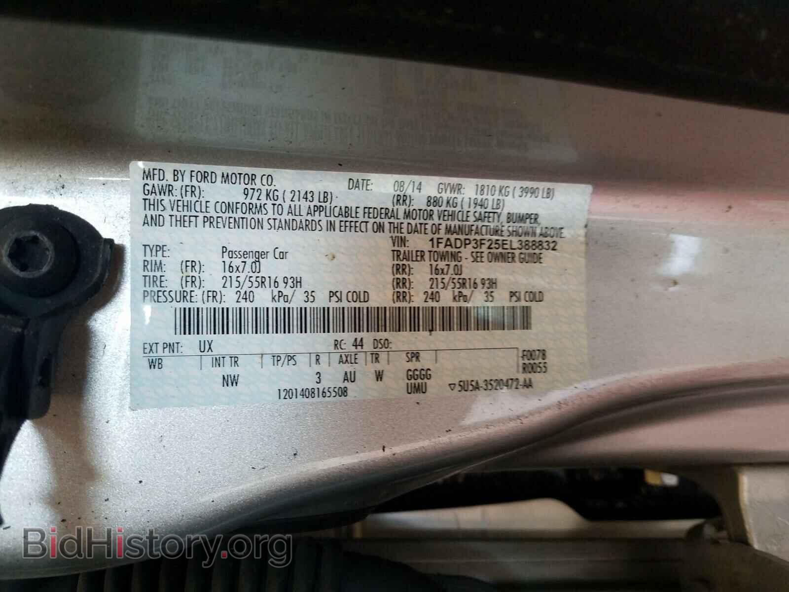 2014 FORD FOCUS - VIN: 1FADP3F25EL388832 - Photo 10