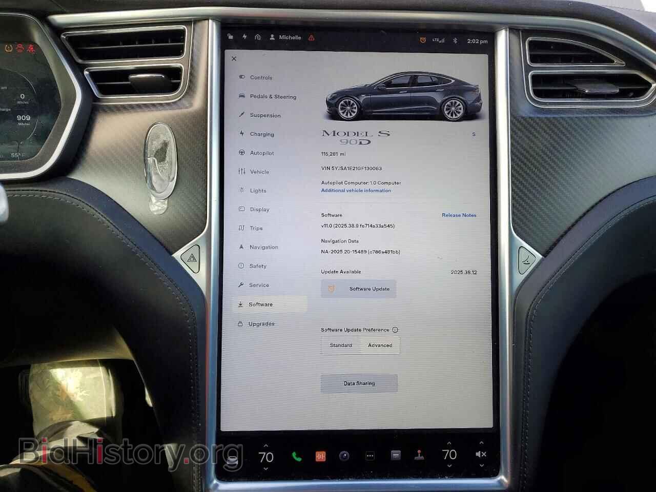 2016 TESLA MODEL S - VIN: 5YJSA1E21GF130063 - Photo 9