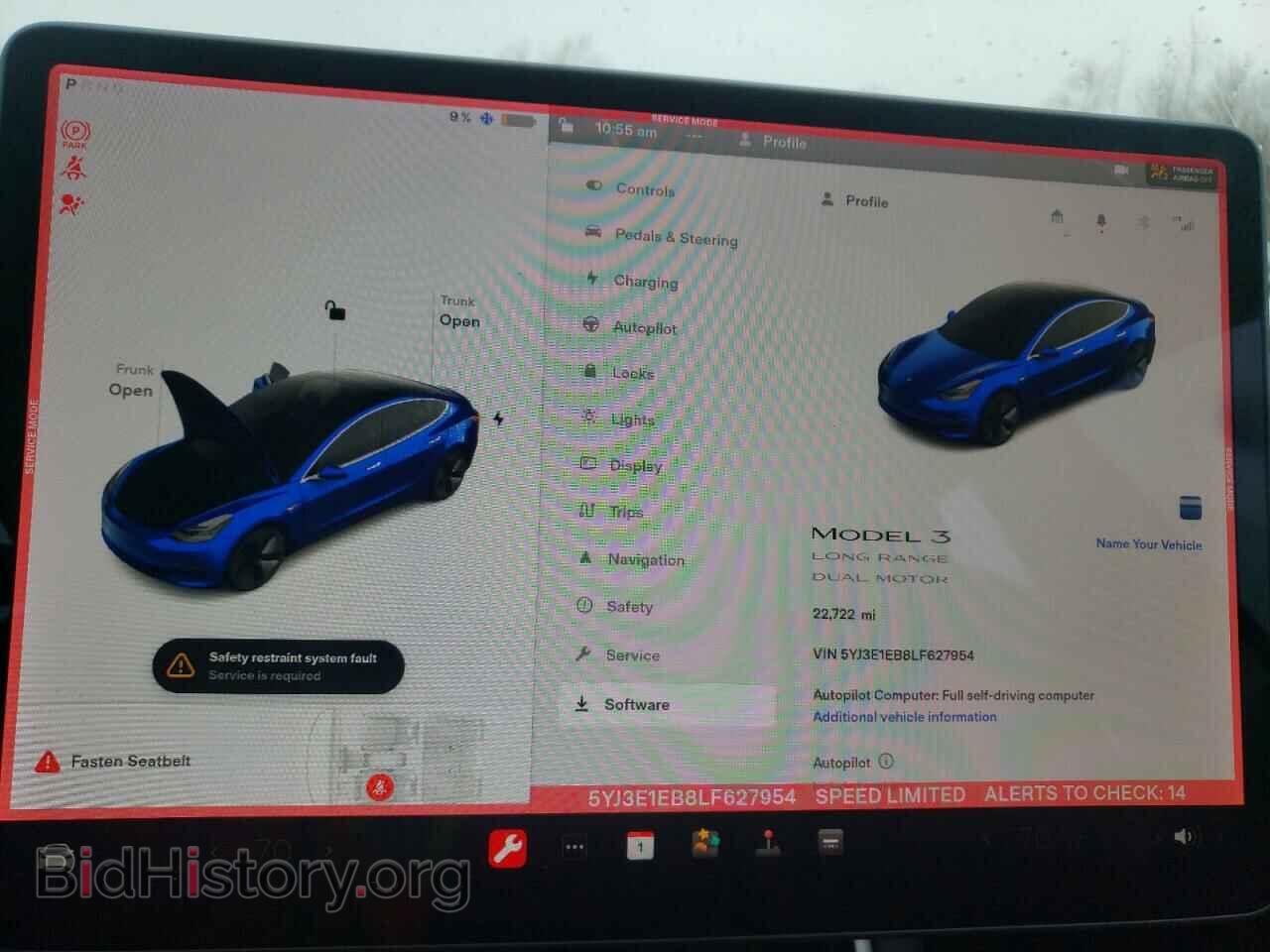 2020 TESLA MODEL 3 - VIN: 5YJ3E1EB8LF627954 - Фото 9